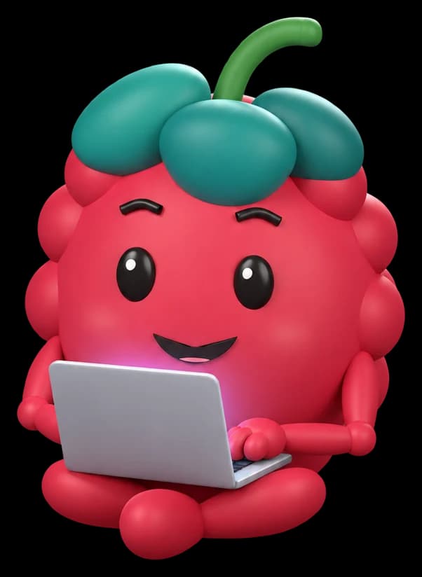 Berry carrying a laptop