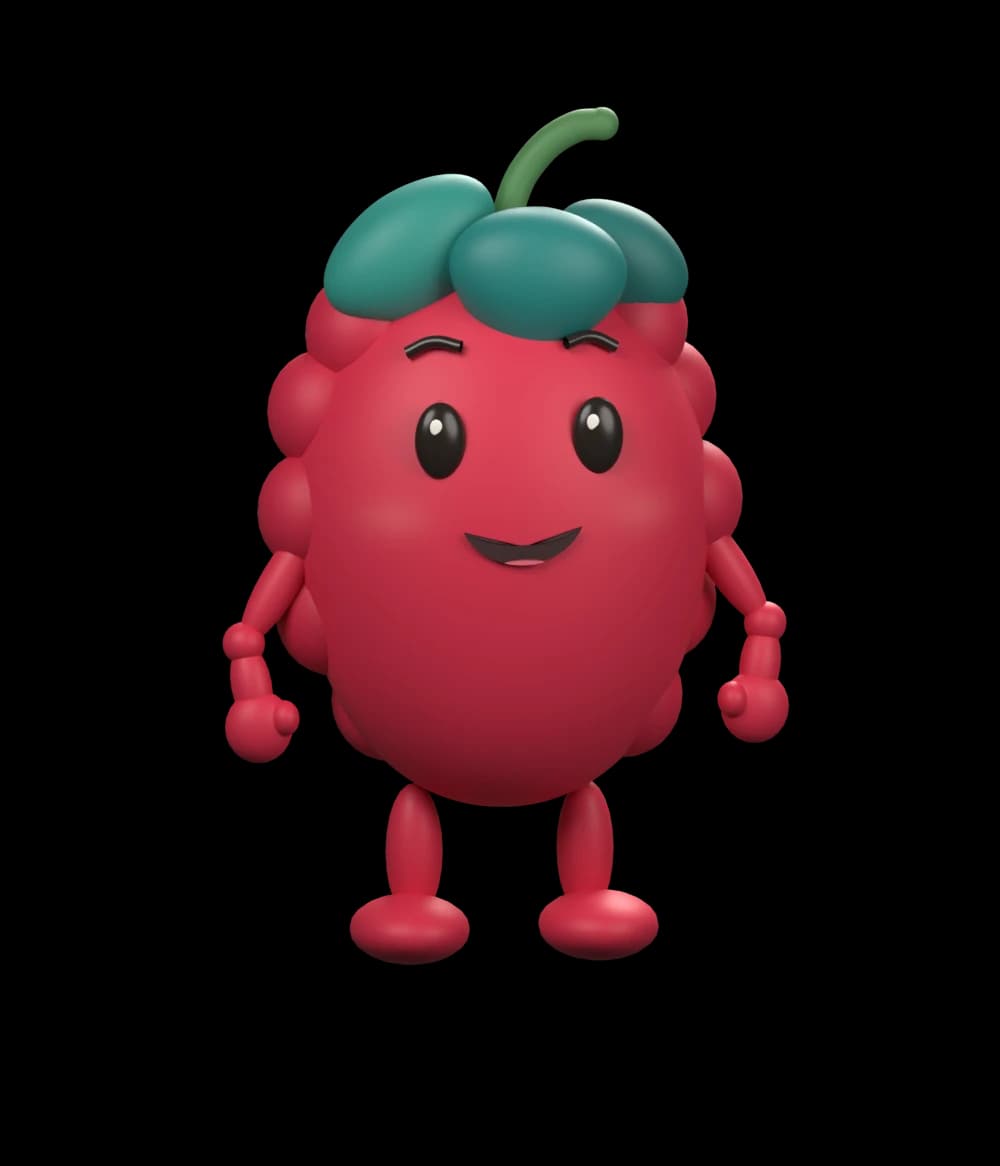 Berry standing with a friendly smile
