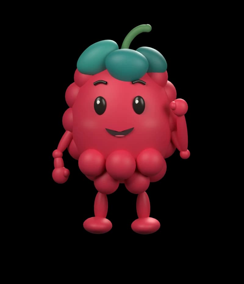 Berry with a happy, job-done smile