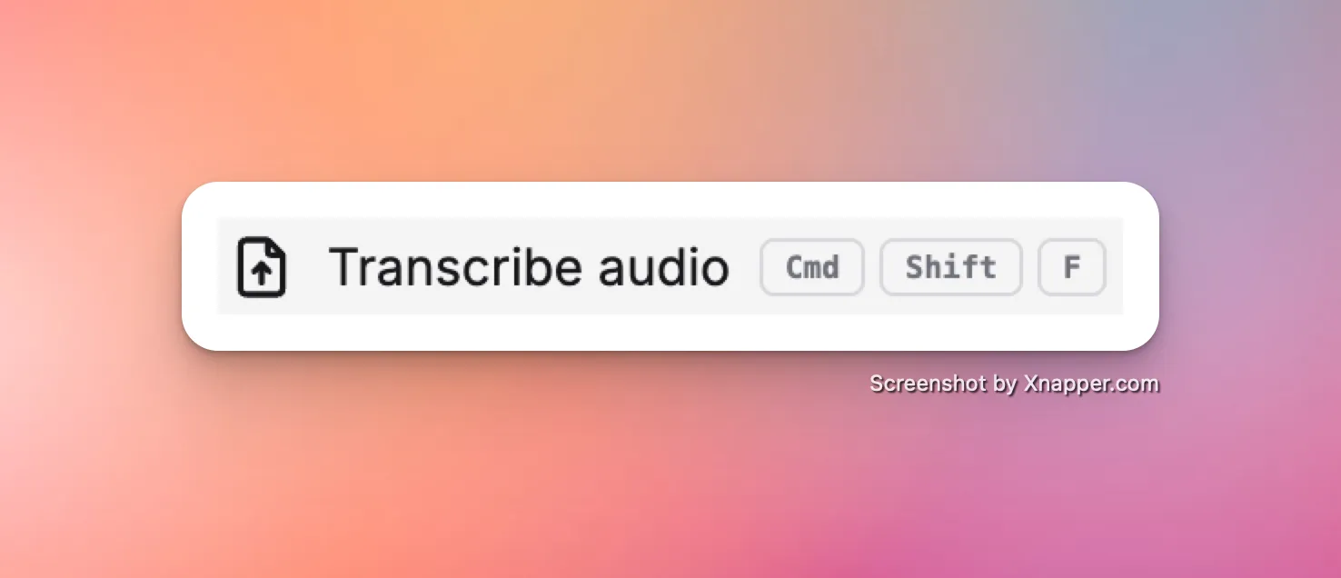 Transcribe Audio