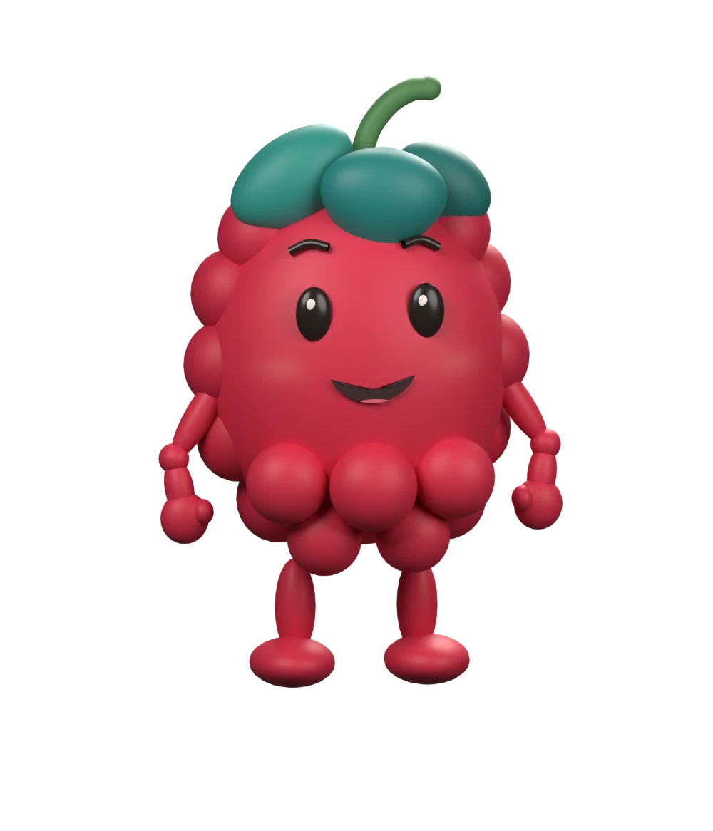Berry with a warm smile and relaxed, open hands
